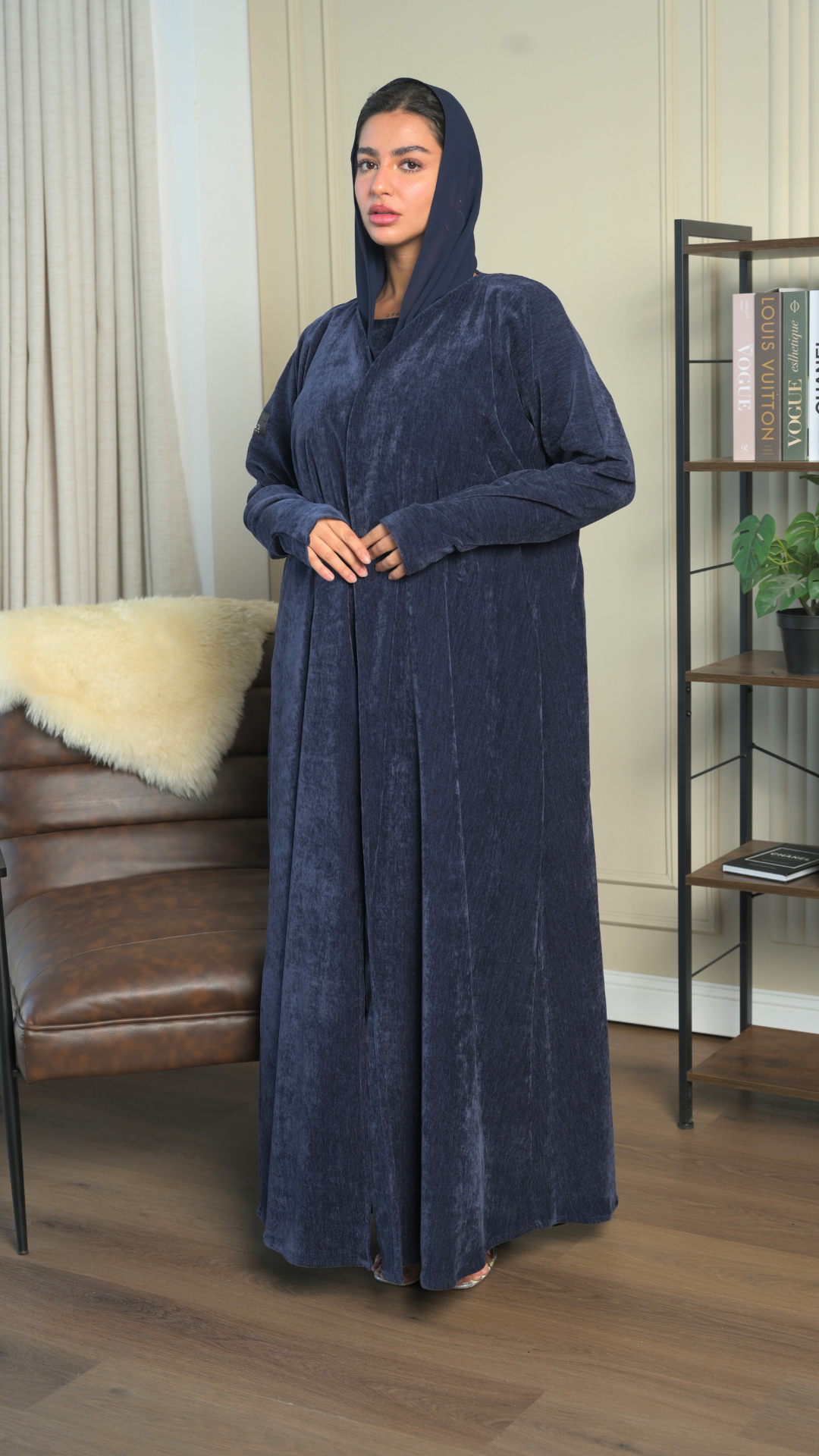Velour Full Length Zip Front Dressing Gown Luxe Velvet Dressing
